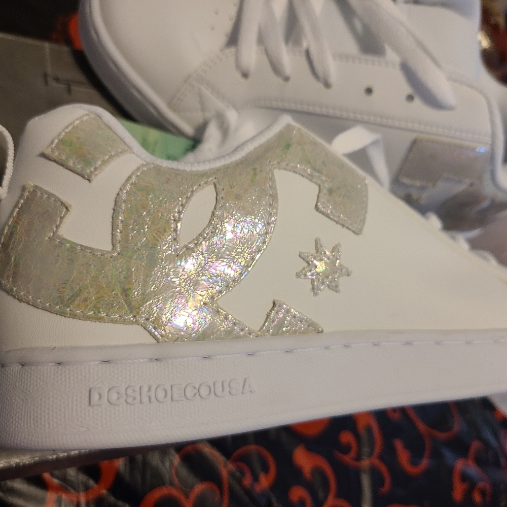 White DC Women's Court Graffik Shoes Size 9.5